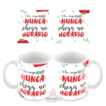 Caneca Amigo Oculto Divertido - Meu amigo secreto nunca chega no horário