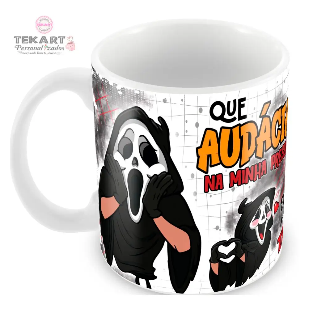 amostradinho-2 Caneca personalizada Amostradinho preta com design moderno e divertido, ideal para quem adora um toque de criatividade no dia a dia