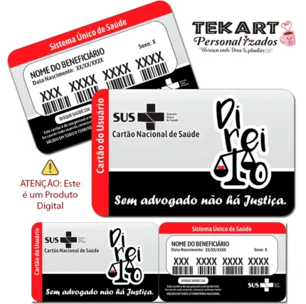 O Cartão do SUS é um item essencial, e por isso, nada melhor do que tê-lo personalizado de forma única!