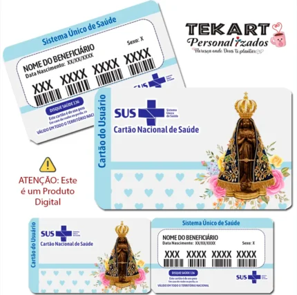 O Cartão do SUS é um item essencial, e por isso, nada melhor do que tê-lo personalizado de forma única!