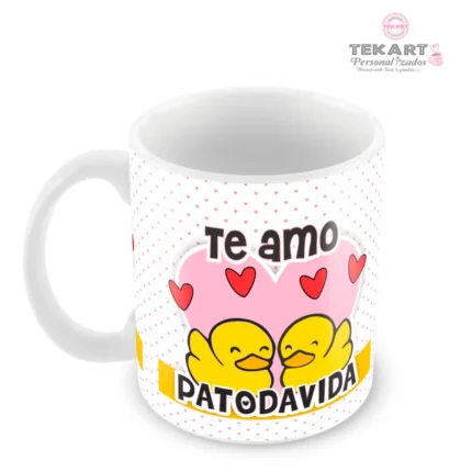 Caneca divertida te amo patoda vida para casal apaixonado
